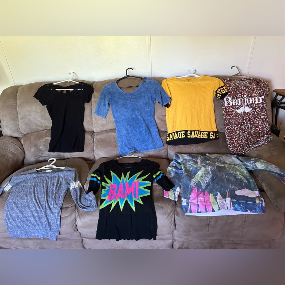 Bundle of tops sweatshirts sweaters